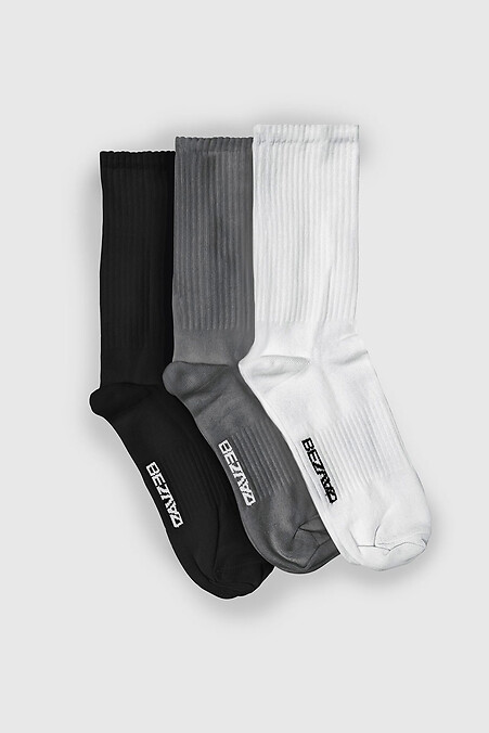 Набор с 3-х пар носков. Гольфы, носки. Цвет: multi-color. #8023014