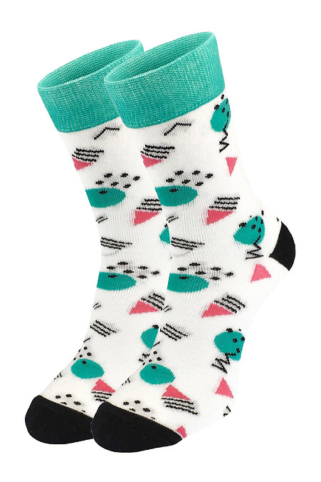 Жіночі шкарпетки з візерунком Пикасо Zolo. Гольфи, шкарпетки. Колір: зелений. #2040026