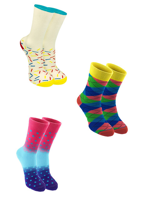 Набір шкарпеток в подарунок для жінок. Гольфи, шкарпетки. Колір: multi-color. #2040053