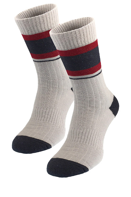 Сірі махрові шкарпетки Grayvin. Гольфи, шкарпетки. Колір: сірий. #2040079
