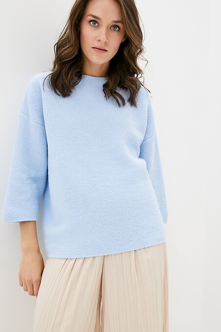 Зимовий жіночий джемпер. Кофти і светри. Колір: синій. #4038085