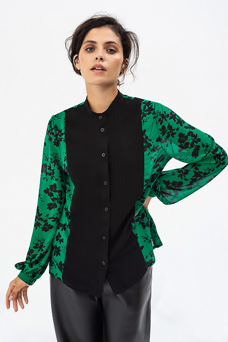 Блуза VICKY. Блузы, рубашки. Цвет: зеленый. #3041147