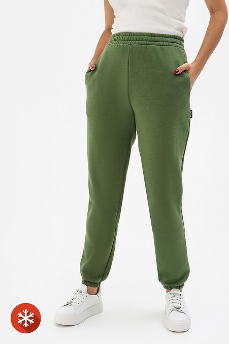 Утепленные брюки MILLI-F. Брюки, штаны. Цвет: зеленый. #3041175
