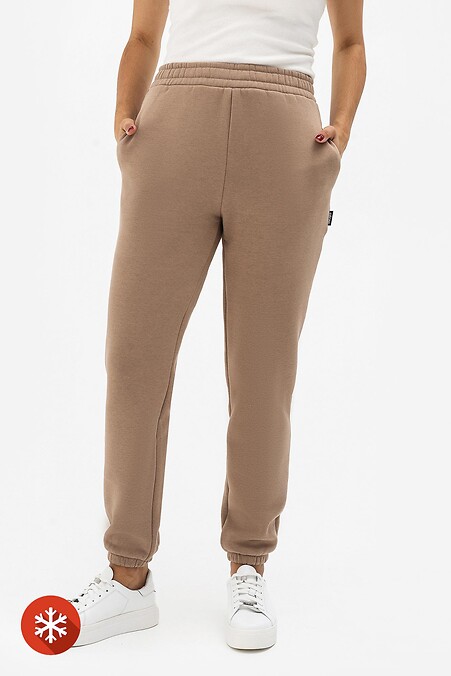 Утепленные брюки MILLI-F. Брюки, штаны. Цвет: бежевый. #3041178