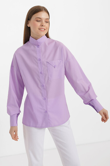 Сорочка VALETTA. Блузи, сорочки. Колір: фіолетовий. #3040185