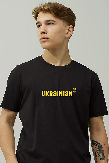 Футболка UKRAINIAN. Футболки, майки. Колір: чорний. #9000341
