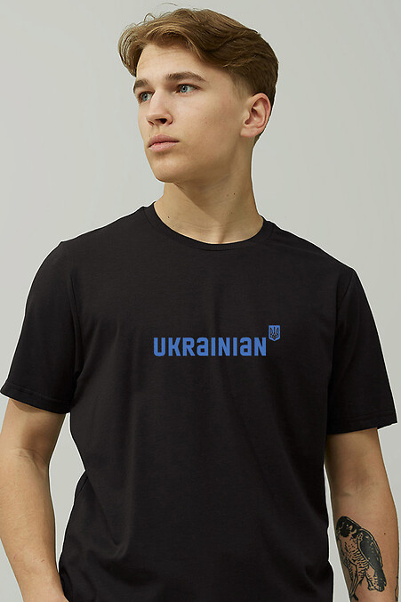 Футболка UKRAINIAN. Футболки, майки. Цвет: черный. #9000342