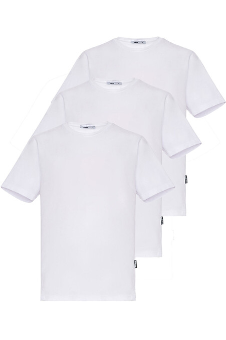 Комплект 3-х базових футболок. Футболки, майки. Колір: білий. #9001389