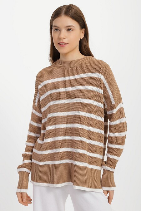 Джемпер женский. Кофты и свитера. Цвет: коричневый. #4038454