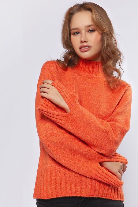 Свитер морковного цвета. Кофты и свитера. Цвет: оранжевый. #4038521
