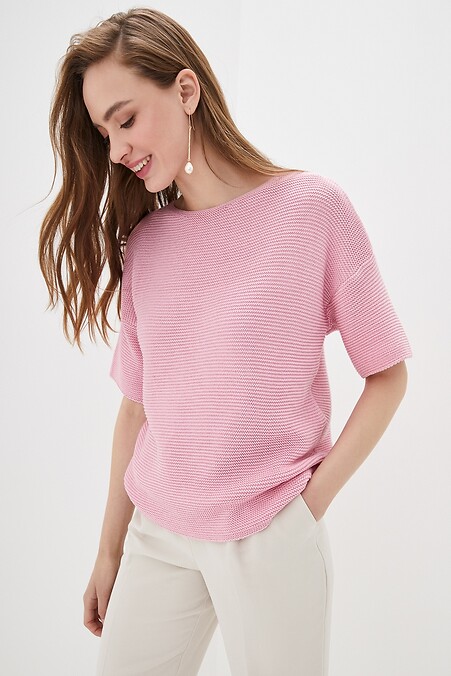 Джемпер жіночий. Кофти і светри. Колір: рожевий. #4037840