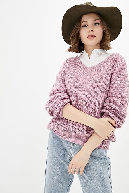 Джемпер женский. Кофты и свитера. Цвет: розовый. #4037845