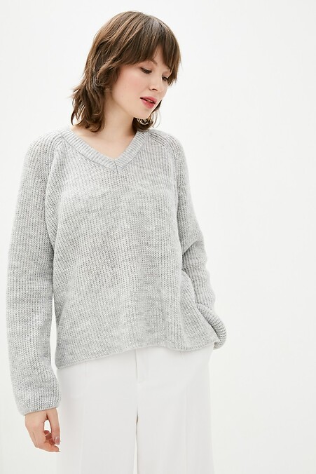 Джемпер жіночий. Кофти і светри. Колір: сірий. #4037885