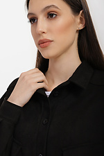 Замшевый комбинезон EDA черного цвета с брюками и большими накладными карманами Garne 3040010 фото №5