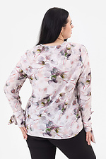 Женская блузка BERYL с софтом розового цвета в узор Garne 3042010 фото №11