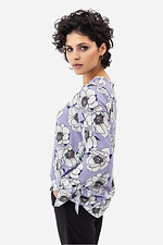 Женская блуза BERYL из фиолетового софта в цветы Garne 3042012 фото №6