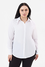 Классическая женская рубашка GWEN белого цвета. Garne 3042023 фото №7