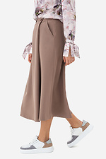 Жіноча спідниця GUI А-силуету на ґудзиках бежевого кольору Garne 3042046 фото №6