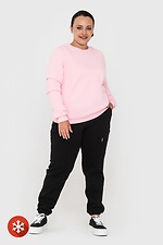 Хлопковый женский свитшот розового цвета Garne 3041055 фото №2