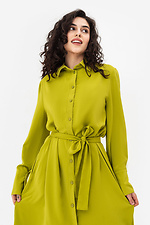 Сукня - сорочка MAE оливкового кольору на ґудзиках Garne 3042058 фото №2