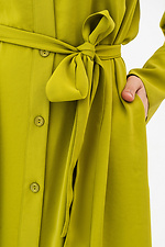 Платье - рубашка MAE оливкового цвета на пуговицах Garne 3042058 фото №6
