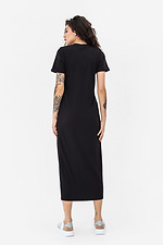 Трикотажна сукня GYNAR в рубчик чорного кольору Garne 3042070 фото №8