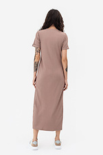 Трикотажна сукня GYNAR в рубчик бежевого кольору Garne 3042071 фото №5