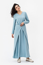 Платье трансформер на завязках HANNAH голубого цвета Garne 3042082 фото №4