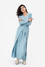 Платье трансформер на завязках HANNAH голубого цвета Garne 3042082 фото №7