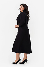 Женское классическое платье черного цвета А-силуэта с укороченными рукавами Garne 3042083 фото №3
