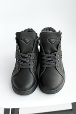 Підліткові черевики шкіряні зимові чорні  2505088 фото №2