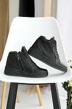 Підліткові черевики шкіряні зимові чорні  2505088 фото №3