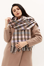 Полушерстяной объемный шарф на зиму Garne 4516094 фото №1