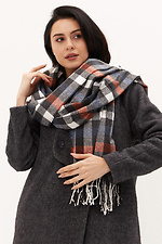 Полушерстяной объемный шарф на зиму Garne 4516095 фото №1