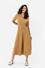 Класична сукня ADA пісочного кольору з широкою спідницею Garne 3042096 фото №2