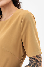 Классическое платье песочного цвета ADA с широкой юбкой Garne 3042096 фото №8