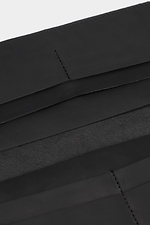 Великий чорний гаманець унісекс із натуральної шкіри без магніту Garne 3300125 фото №4