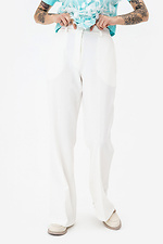 Класичні білі штани DILAR-H зі стрілками Garne 3042127 фото №1