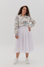 Пышная юбка DARIA длиной ниже колена белого цвета Garne 3041130 фото №6