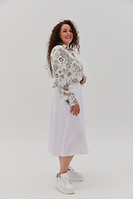 Пышная юбка DARIA длиной ниже колена белого цвета Garne 3041130 фото №7