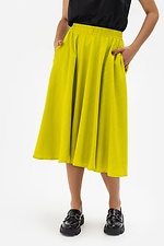 Пышная юбка DARIA длиной ниже колена желтого цвета Garne 3041133 фото №1