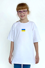 Детская хлопковая футболка с патриотическим принтом Garne 7770144 фото №1