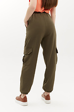 Трикотажные штаны джоггеры GRET с большими карманами и манжетами Garne 3040163 фото №5