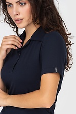 Жіноча футболка - поло MILLI синього кольору Garne 3041163 фото №5