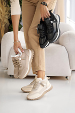 Жіночі черевики шкіряні зимові бежеві  2505168 фото №4