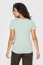 Женская приталенная футболка MILLI мятного цвета Garne 3041168 фото №4