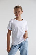 Дитяча футболка BEBI білого кольору Garne 7770173 фото №1
