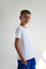 Детская футболка BEBI белого цвета Garne 7770173 фото №8