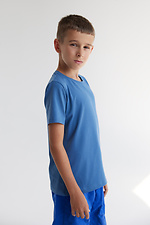Детская футболка BEBI синего цвета Garne 7770174 фото №8