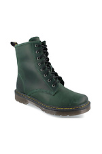 Высокие женские ботинки берцы зимние зелёного цвета Forester 4203176 фото №1